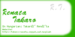 renata takaro business card